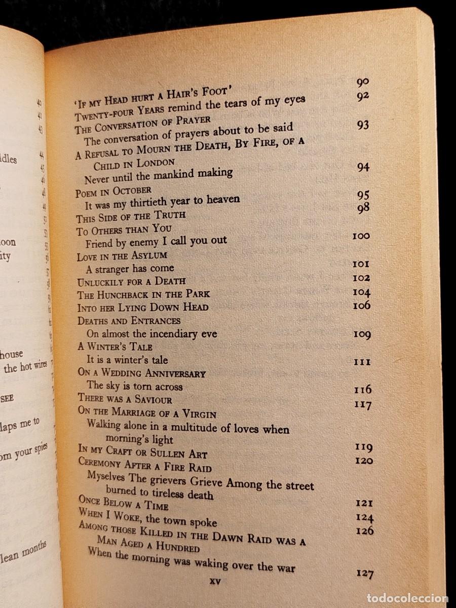 Libros de segunda mano: 1986. Collected poems 1934-1952. Dylan Thomas. - Foto 5