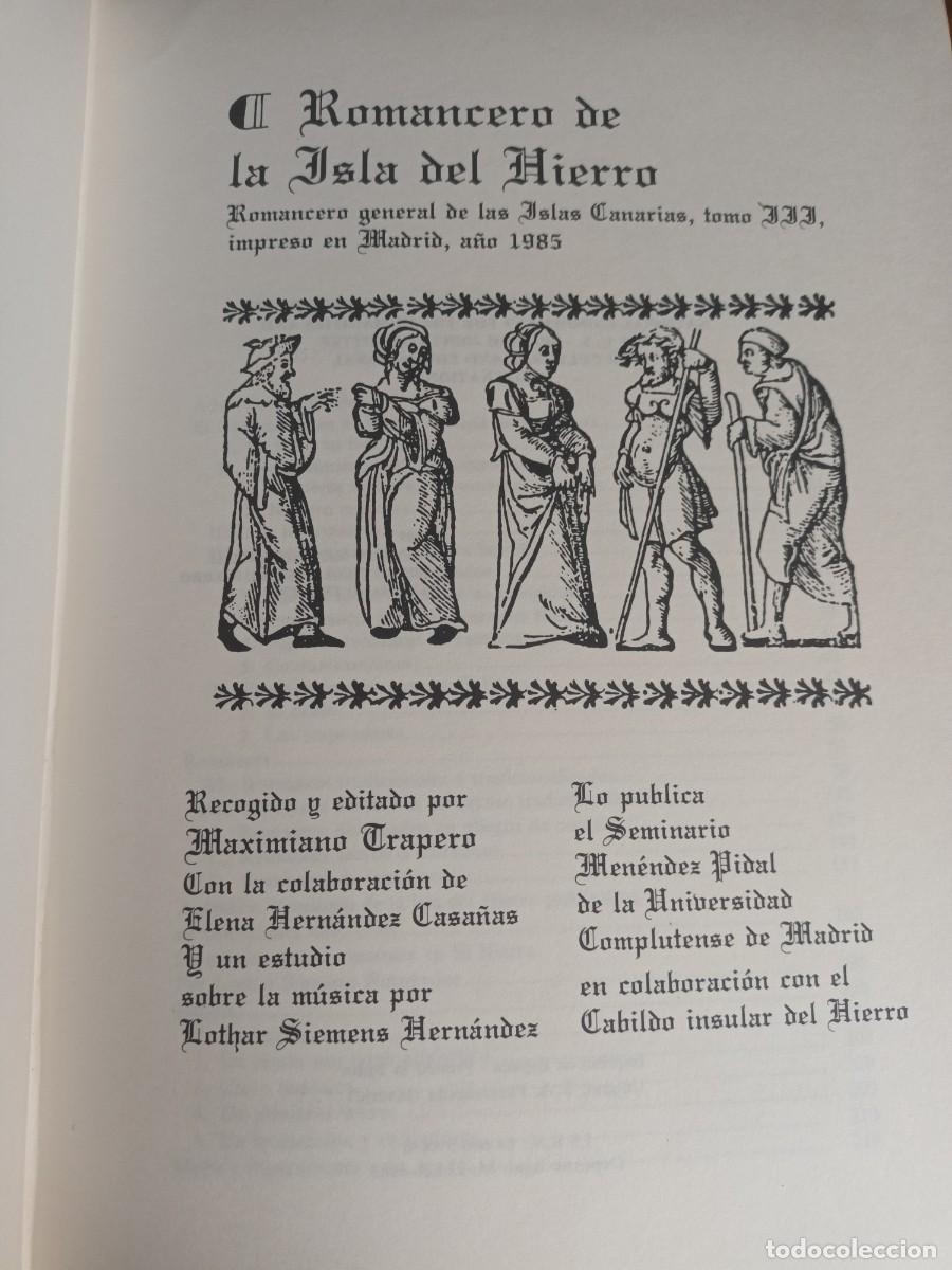 Libros de segunda mano: Romancero de la Isla del Hierro - Foto 6