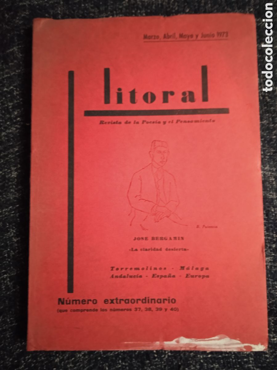 Second hand books: Litoral, revista de la poes&iacute;a y el pensamiento. - extraordinario Marzo, Abril, Mayo y Junio 1973