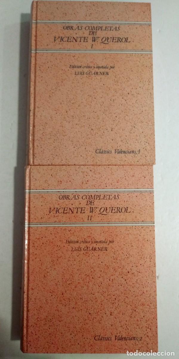 Libros de segunda mano: Obras completas de Vicente W. Querol 2 Tomos - Foto 1