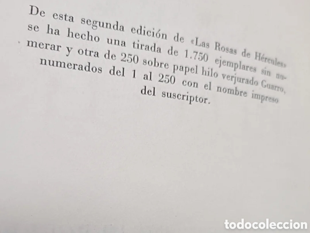 Libros de segunda mano: Las rosas de H&eacute;rcules (1956) - Foto 3