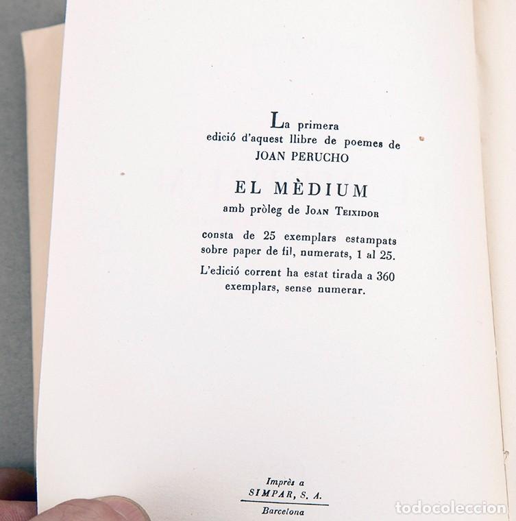 Libros de segunda mano: JOAN PERUCHO - EL MEDIUM - 1954 - DEDICATORIA AUT&Oacute;GRAFA DEL AUTOR - Foto 6