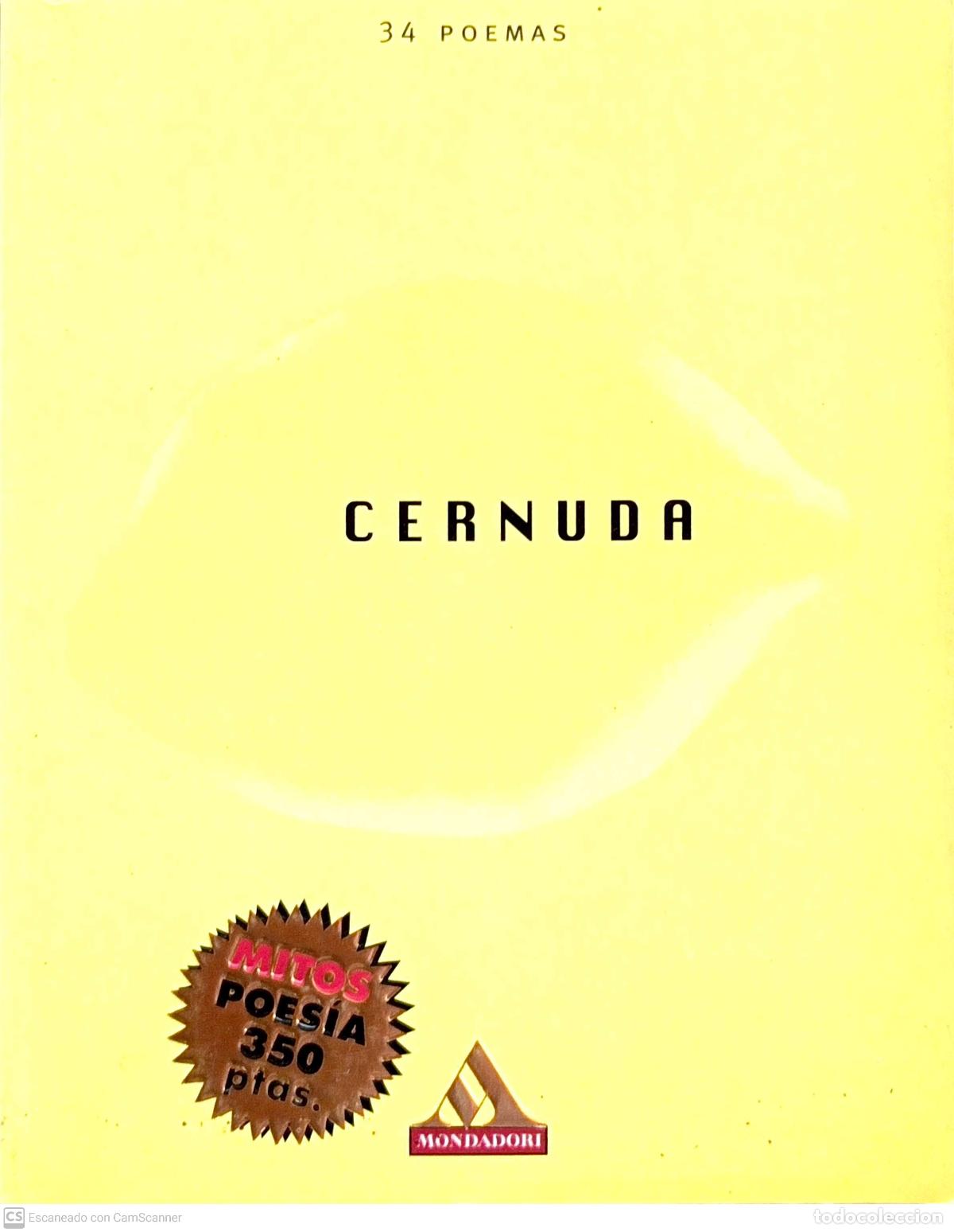 Libros de segunda mano: Cernuda. 34 poemas - Cernuda - Foto 1