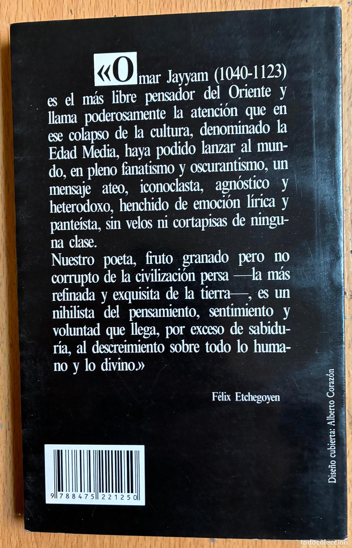 Libros de segunda mano: OMAR JAYYAM, RUBAYYAT Coleccion Visor - Foto 2