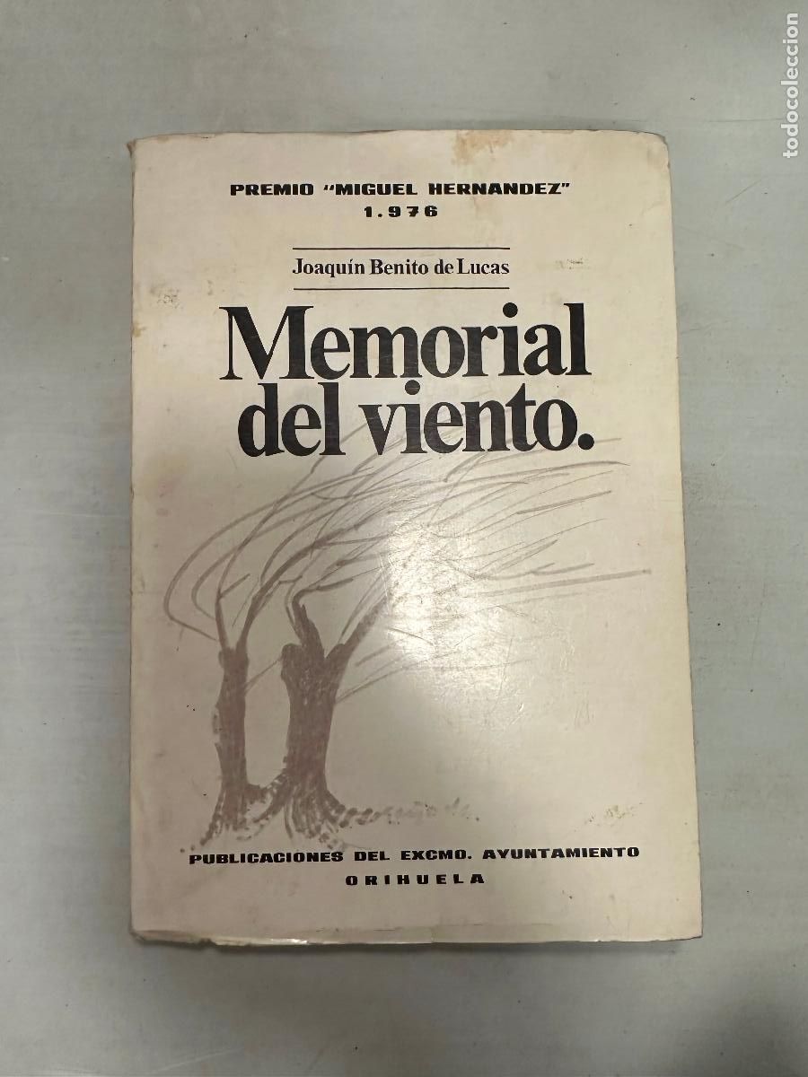 Libros de segunda mano: Memorial del viento - Benito De Lucas, Joaqu&iacute;n. - Foto 1