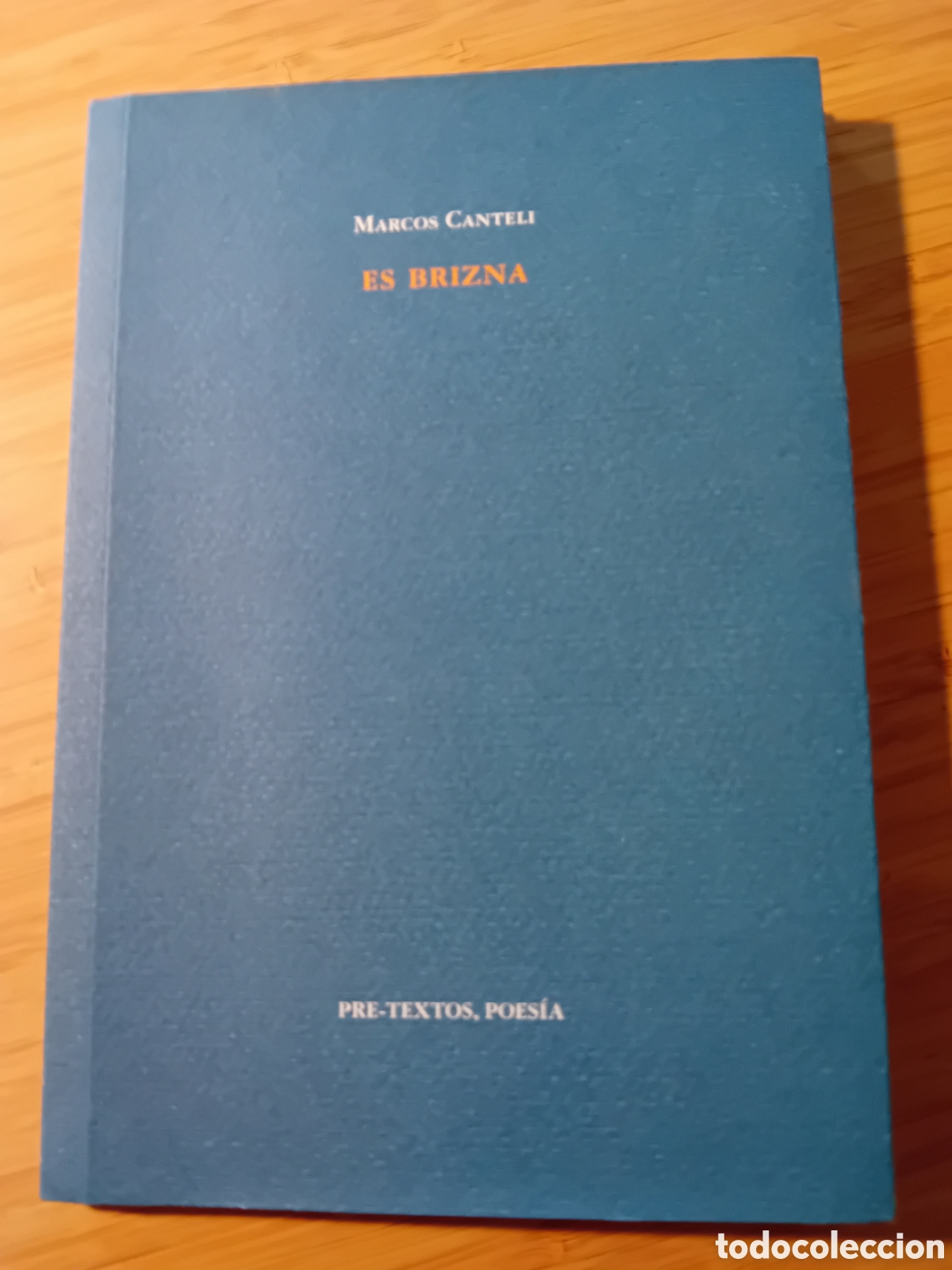 Libros de segunda mano: Es brizna - Marcos Canteli (Pre-textos 2011) - Foto 1