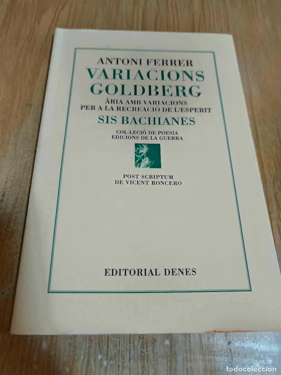 Libros de segunda mano: Variacions Goldberg de Antoni Ferrer. - Foto 1