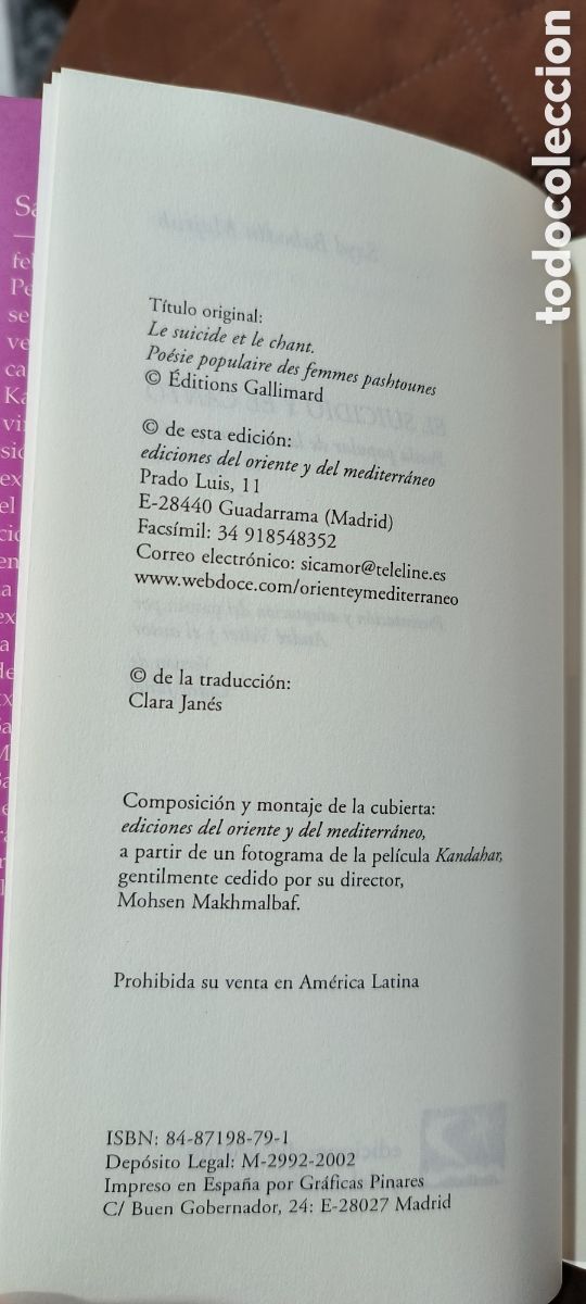 Libros de segunda mano: IS-305 EL SUICIDIO Y EL CANTO - Foto 2