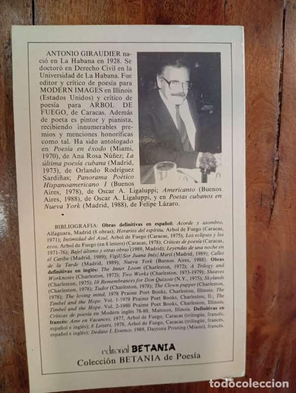 Libros de segunda mano: GIRAUDIER, Antonio. Calles de la tarde - Foto 4