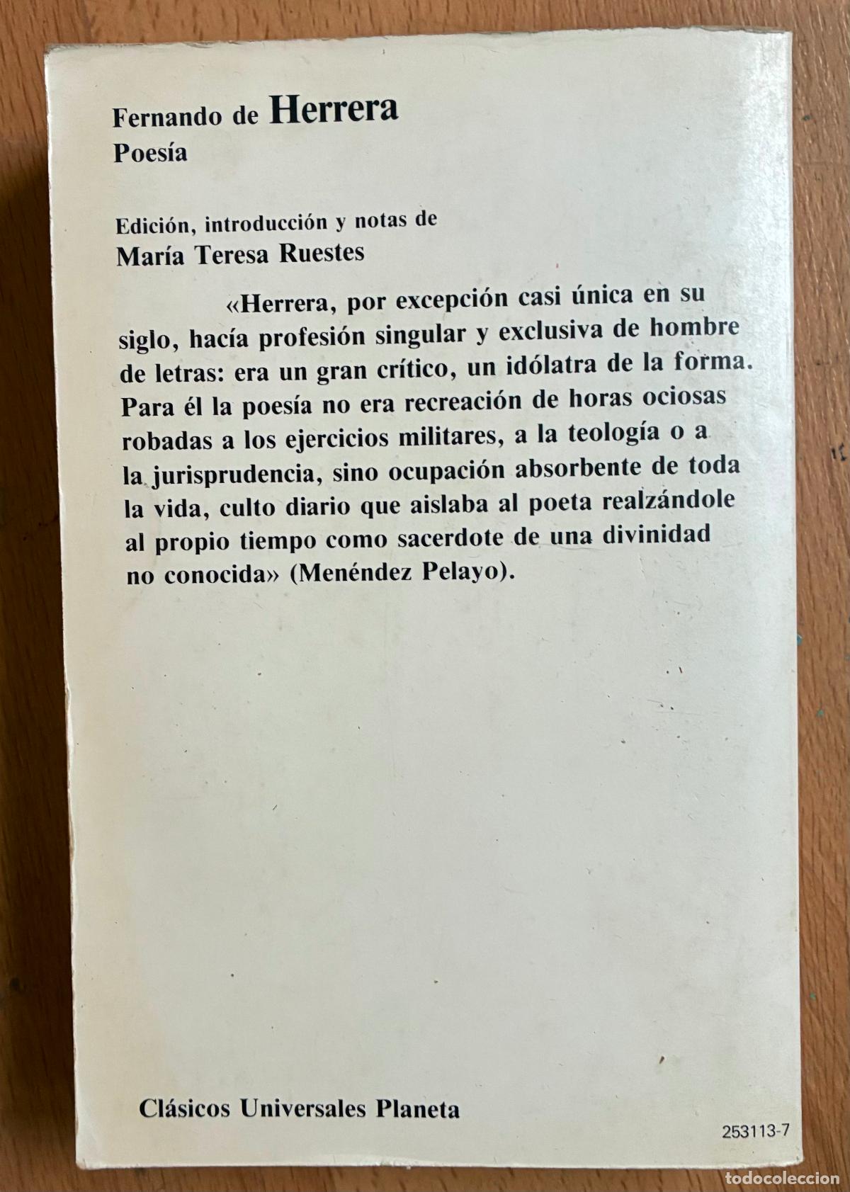 Libros de segunda mano: POESIA , FERNANDO DE HERRERA - Foto 2