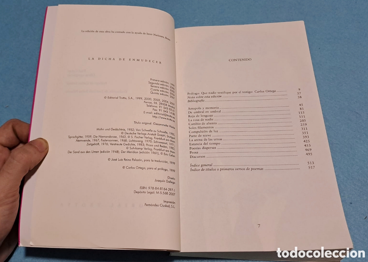 Libros de segunda mano: Paul Celan - Obras Completas - editorial totta - Foto 3