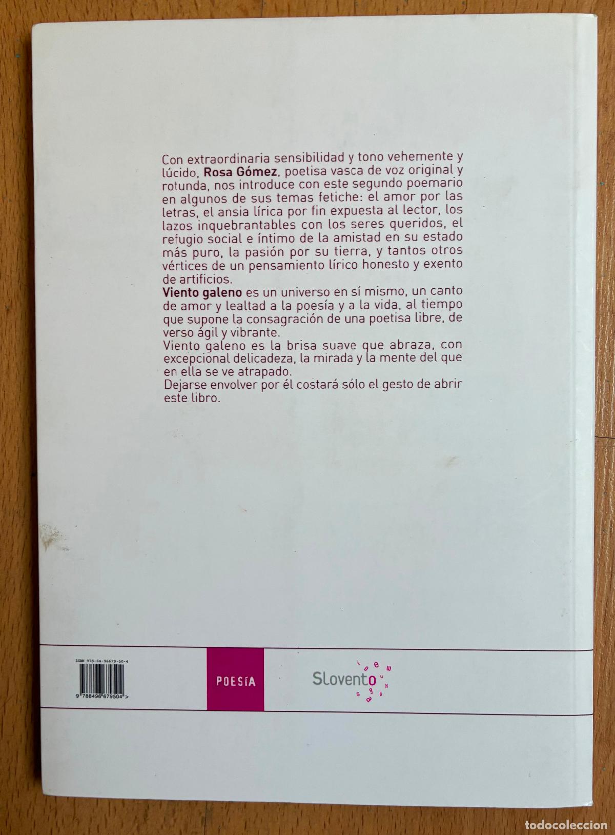 Libros de segunda mano: VIENTO GALENO, Rosa Gomez - Foto 2