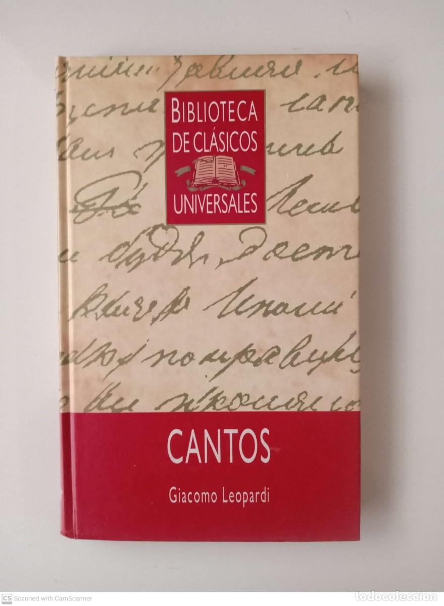 Libros de segunda mano: Cantos [Giacomo Leopardi] - Foto 1