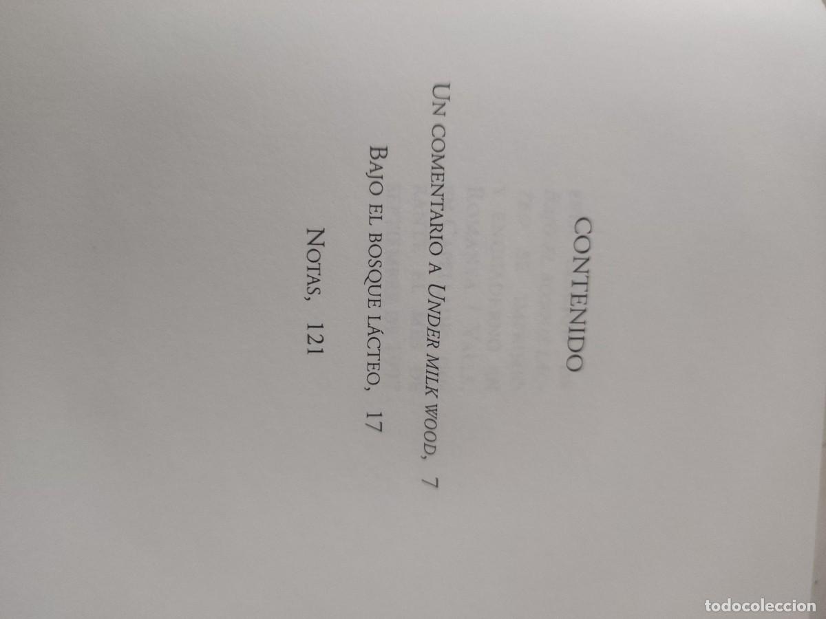 Libros de segunda mano: Bajo el bosque lacteo. Dylan Thomas - Foto 3