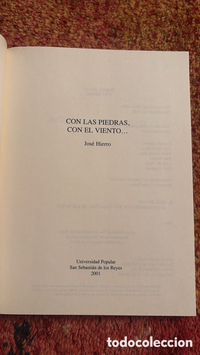 Libros de segunda mano: Jos&eacute; Hierro. Agenda . - Foto 6