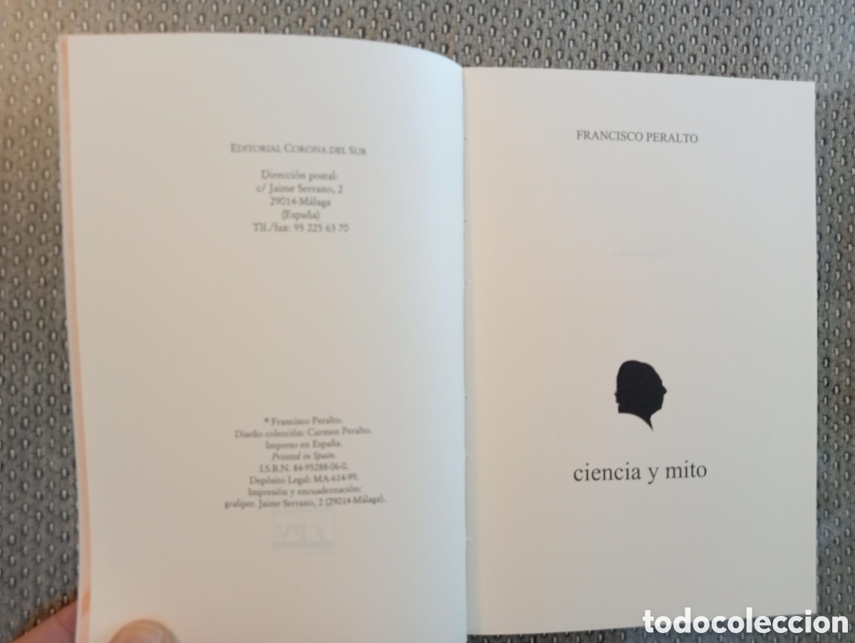 Libros de segunda mano: Ciencia y mito / Francisco Peralto. Biblioteca FPV - Foto 2