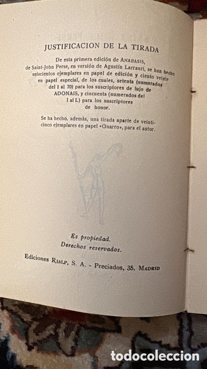Libros de segunda mano: ANABASIS. SAINT-JOHN PERSE - Foto 6