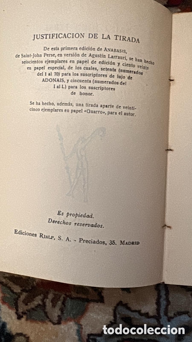 Libros de segunda mano: ANABASIS. SAINT-JOHN PERSE - Foto 7