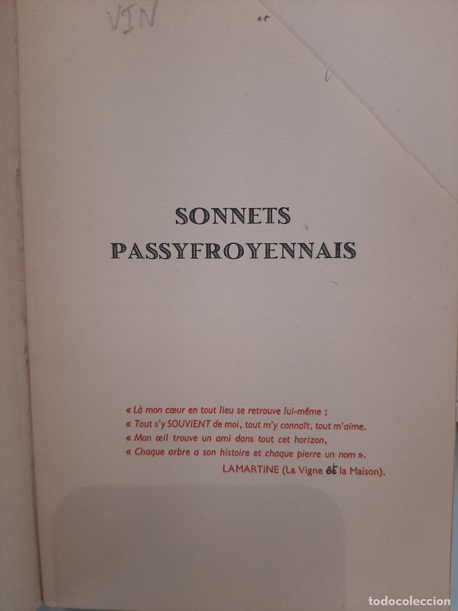 Libros de segunda mano: F. Vincent. Sonnets Passyfroyennais - Foto 2