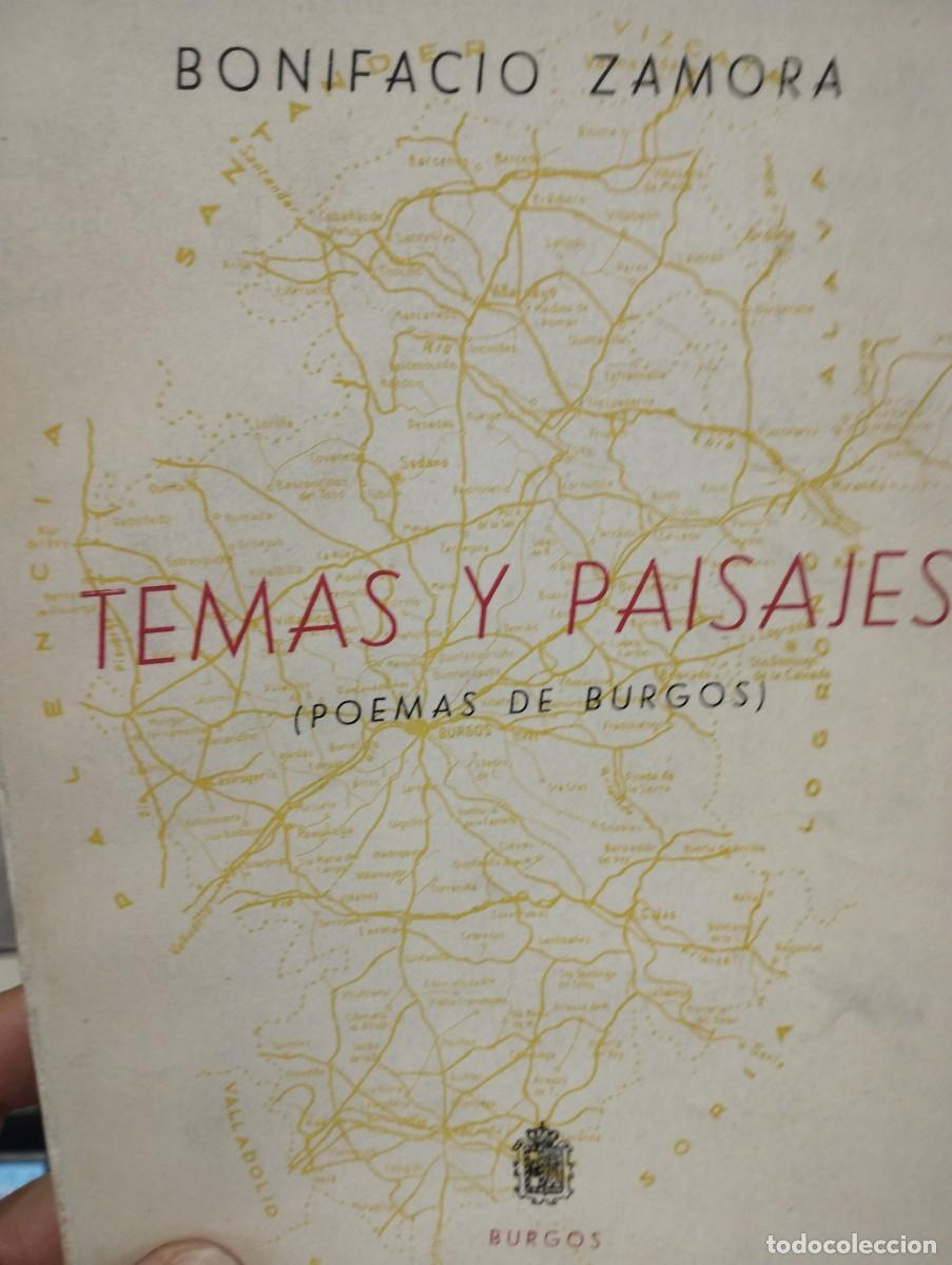 Libri di seconda mano: Bonifacio Zamora. Temas y paisajes. ( Poemas de Burgos)