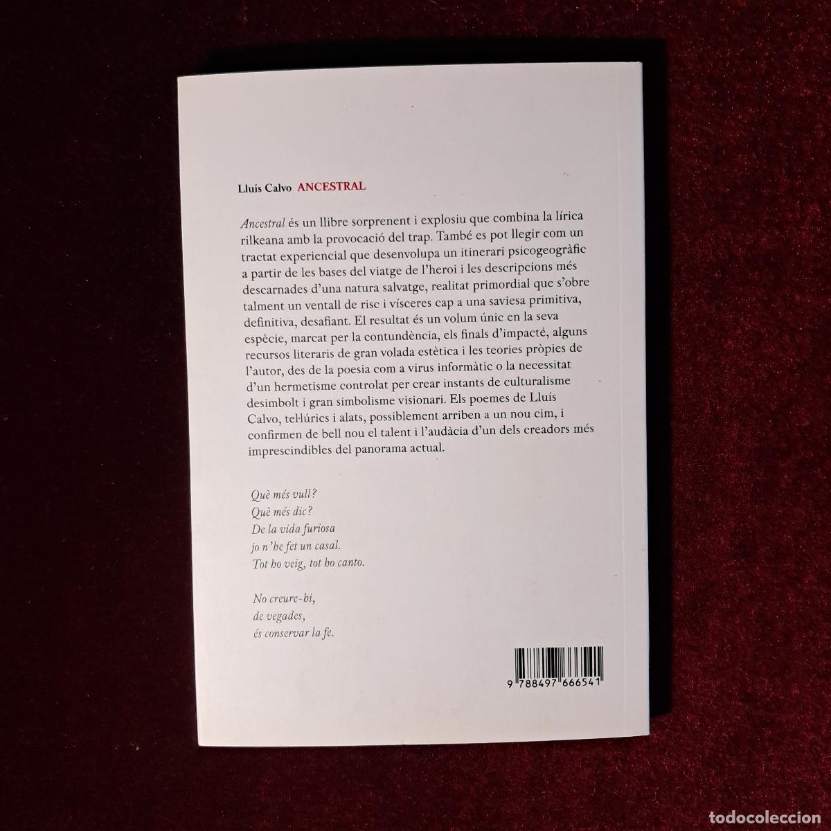 Libros de segunda mano: ANCESTRAL. Llu&iacute;s Calvo. Eumo Editorial 2019 - Foto 3