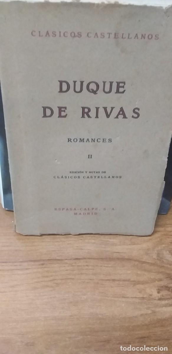Libros de segunda mano: ROMANCES II - DUQUE DE RIVAS - ESPASA 1946 - Foto 1