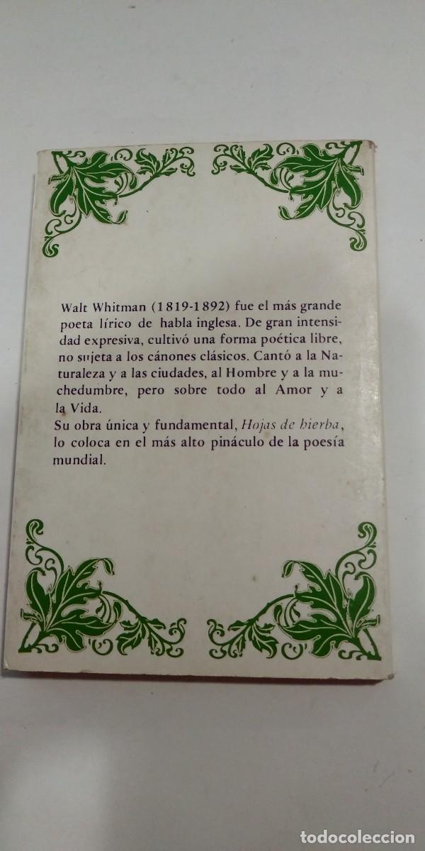 Libros de segunda mano: Hojas de hierba Walt Whitman - Foto 2