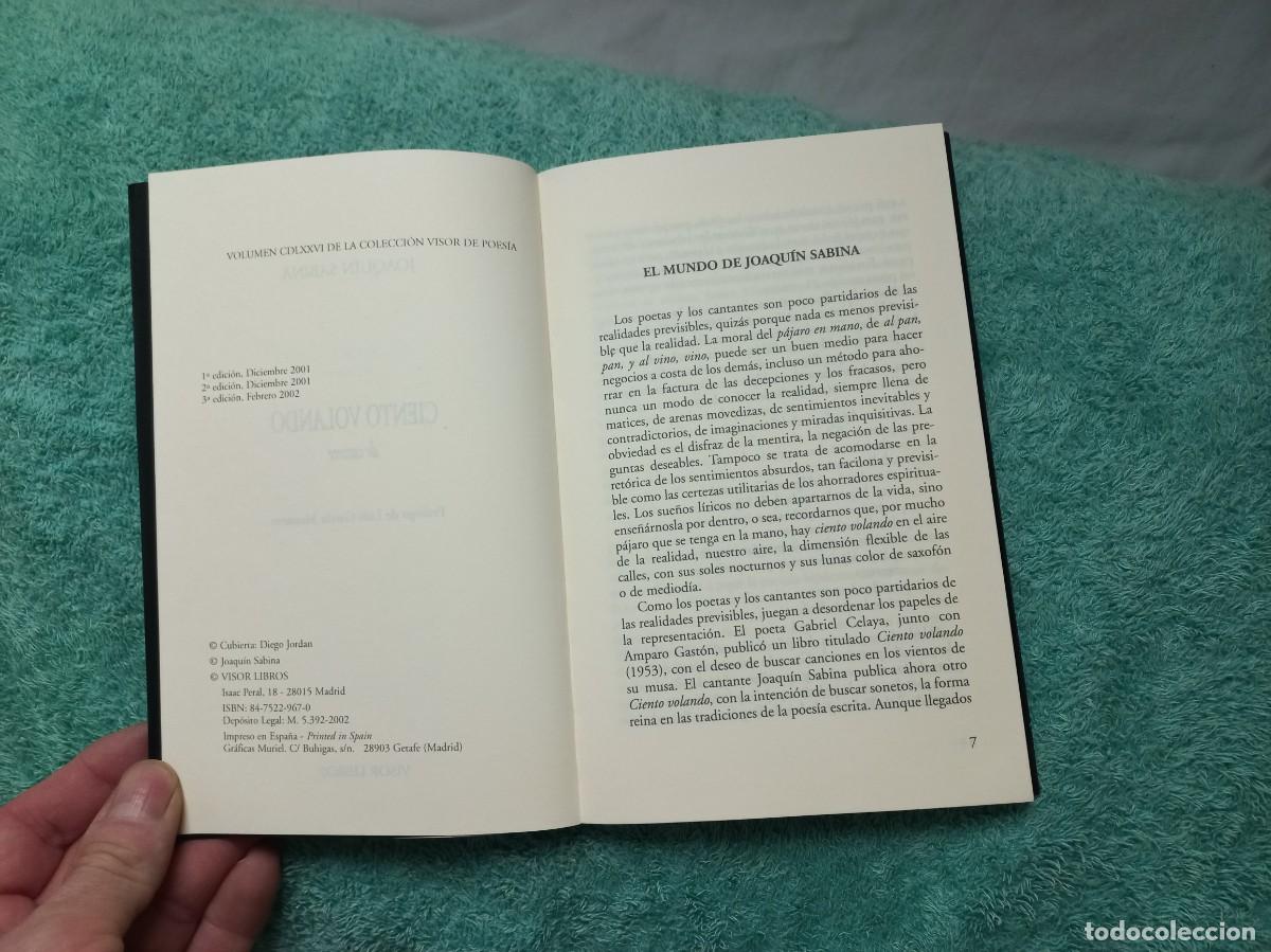 Libros de segunda mano: Ciento Volando de Catorce - Joaquin Sabina - 2002 - Visor Libros - Foto 5