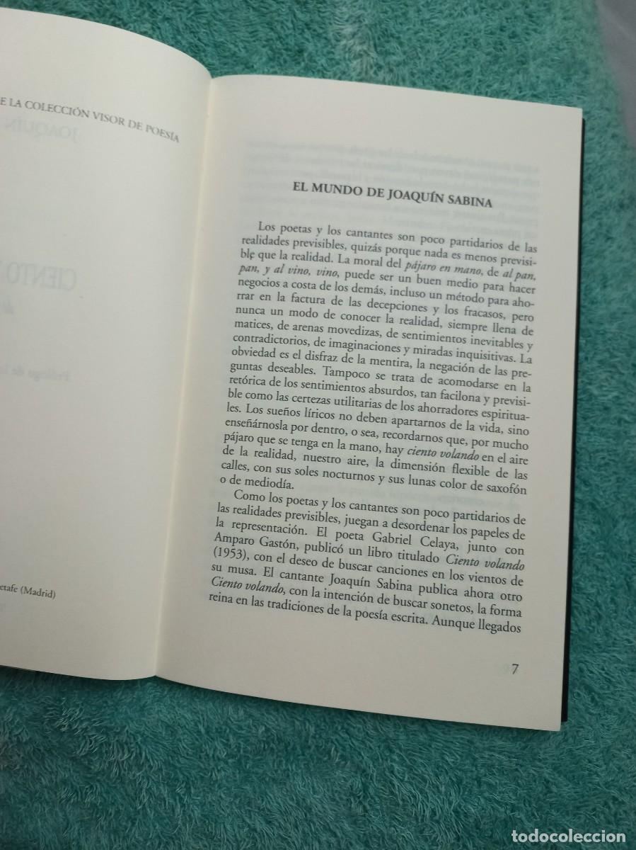 Libros de segunda mano: Ciento Volando de Catorce - Joaquin Sabina - 2002 - Visor Libros - Foto 7