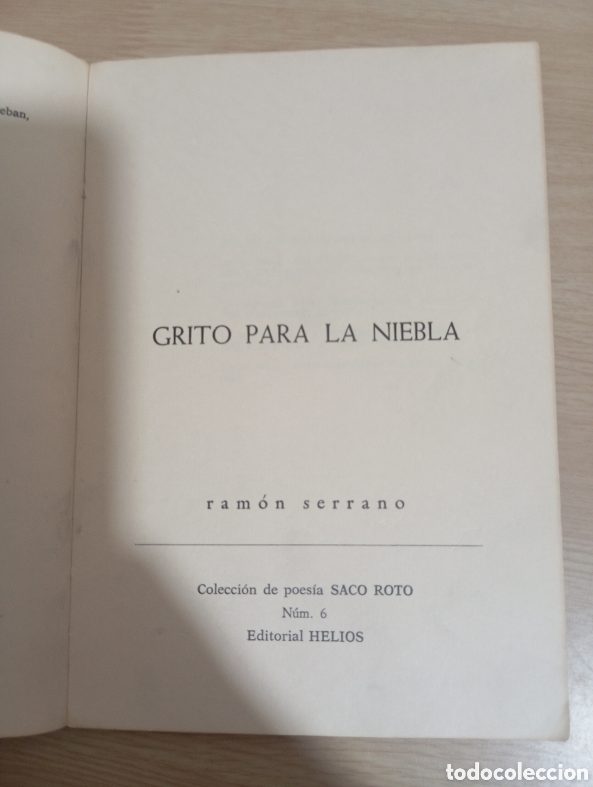 Libros de segunda mano: Grito para la niebla. Ram&oacute;n serrano - Foto 3