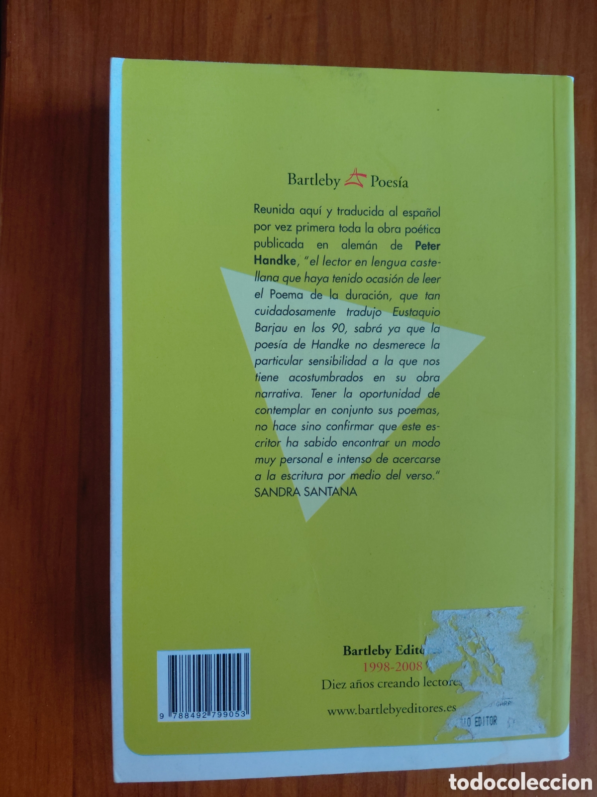 Libros de segunda mano: Vivir sin poes&iacute;a, Peter Handke - Foto 2