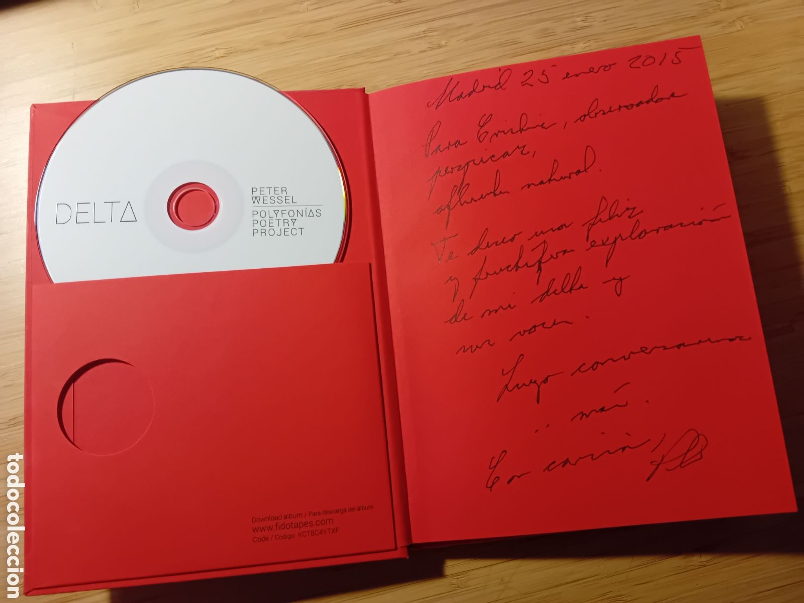 Gebrauchte B&uuml;cher: Delta. Polyfonias poetry project - Peter Wessel (De la Torre 2014) dedicatoria aut&oacute;grafa