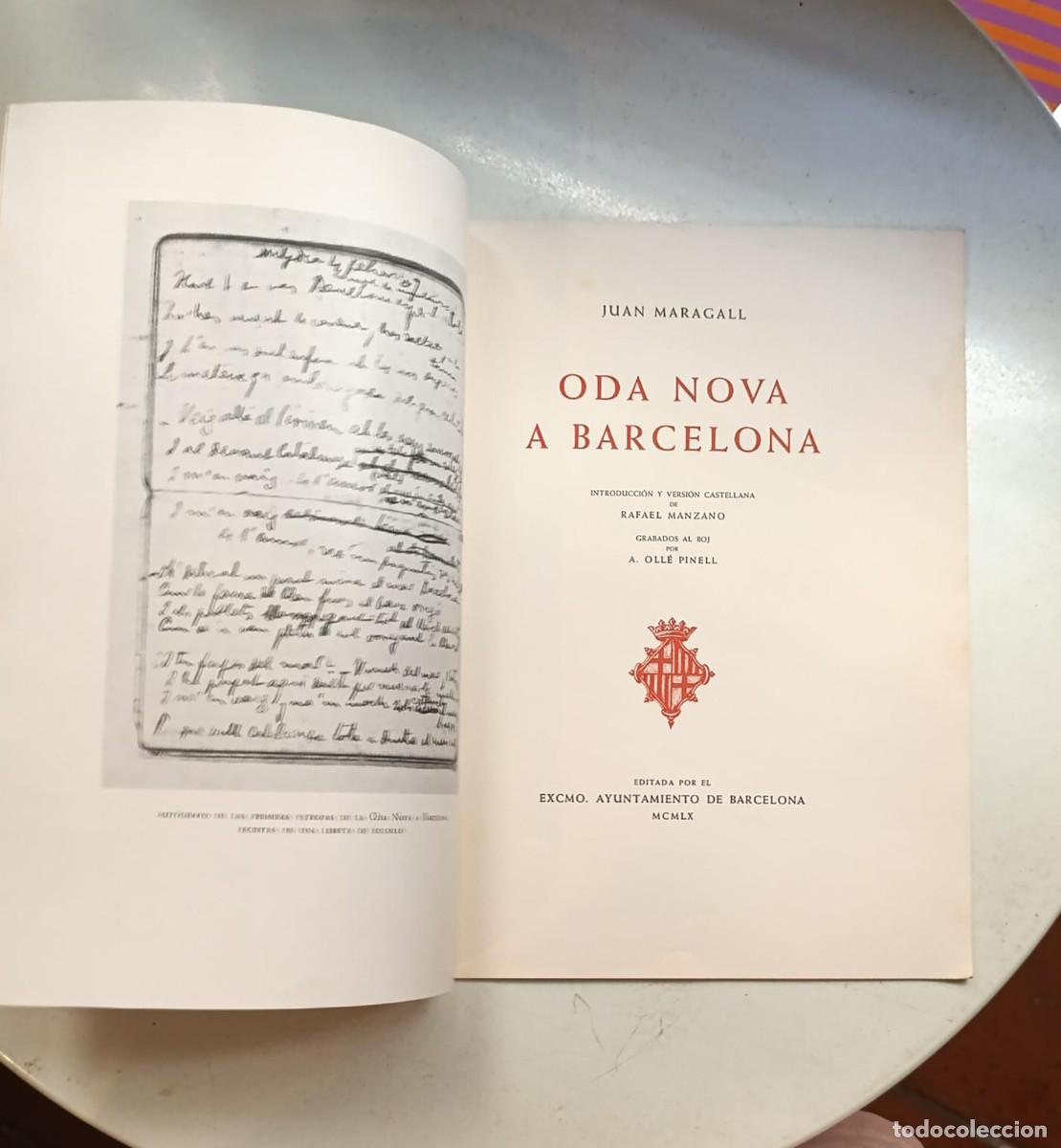 Libros de segunda mano: Oda nova a barcelona - Joan Maragall - Foto 2
