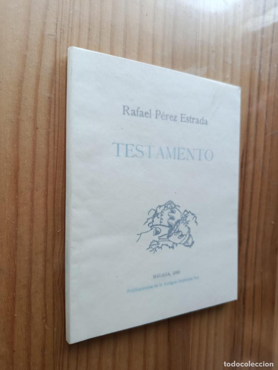 Libros de segunda mano: Testamento - Rafael P&eacute;rez Estrada - Foto 1
