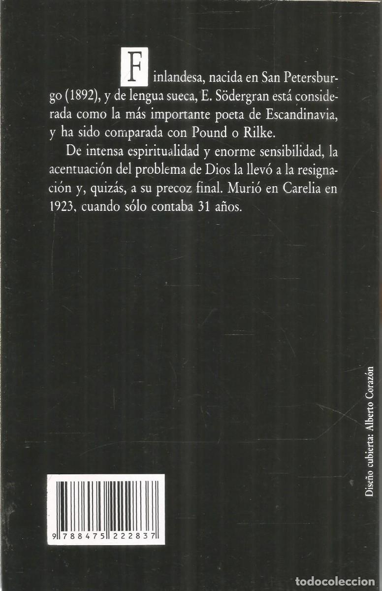 Libros de segunda mano: EDITH SODERGRAN. ANTOLOGIA POETICA. VISOR - Foto 2
