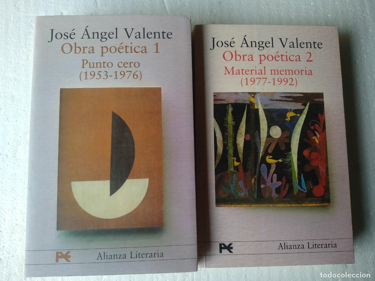 Libros de segunda mano: JOSE ANGEL VALENTE,,OBRA POETICA 1 (PUNTO CERO 1953- 1976) 2 (MATERIAL MEMORIA 1977- 1992),