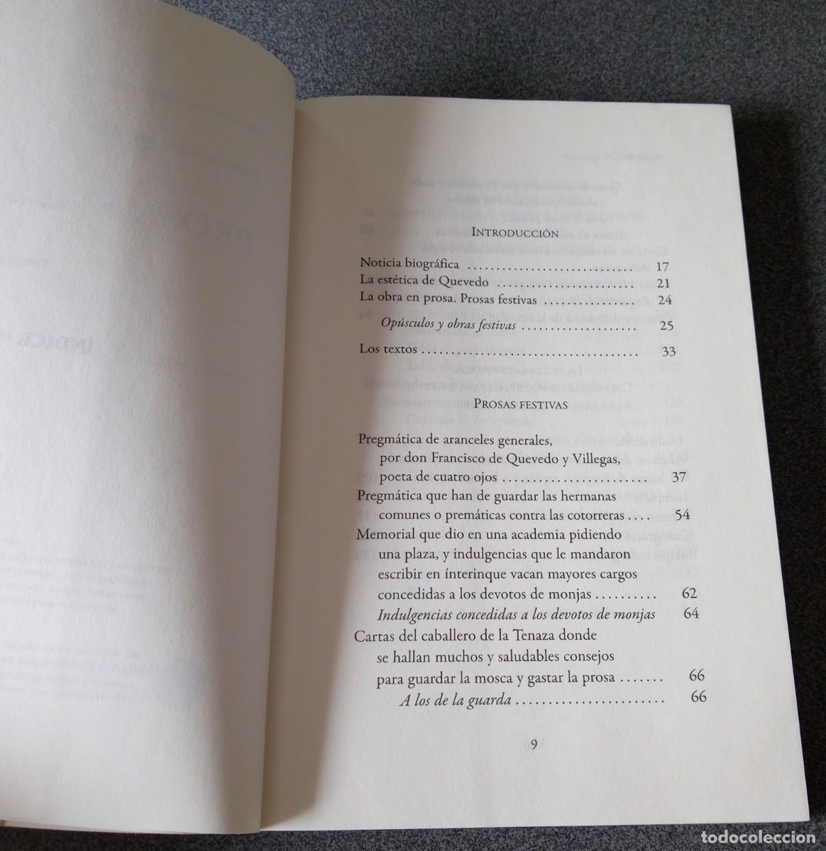Libros de segunda mano: Prosa Sat&iacute;rica Francisco De Quevedo - Foto 4