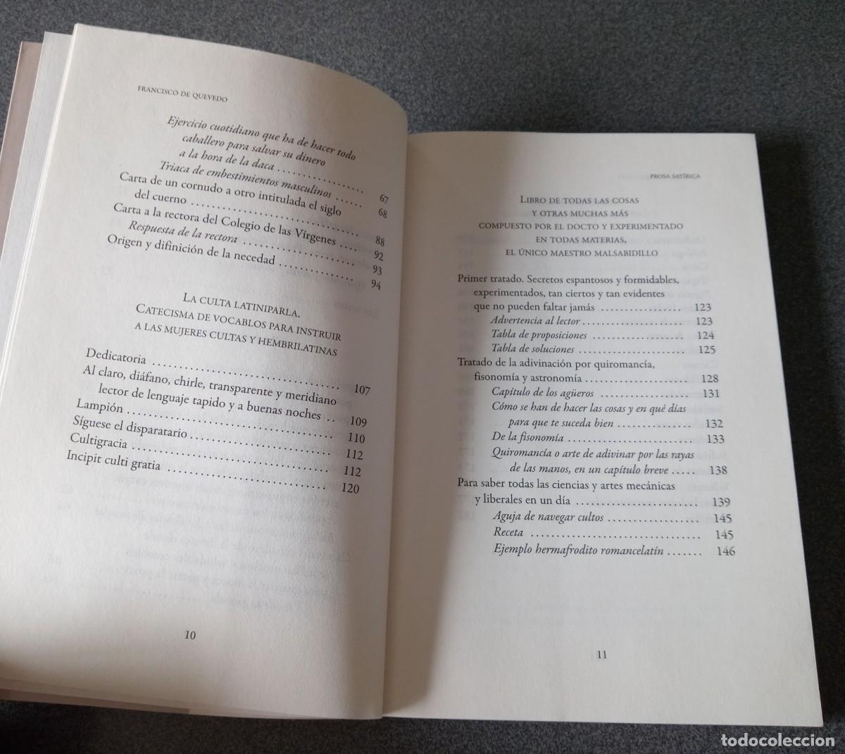 Libros de segunda mano: Prosa Sat&iacute;rica Francisco De Quevedo - Foto 5
