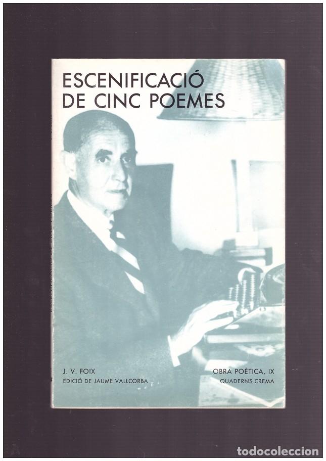 Libros de segunda mano: ESCENIFICACI&Oacute; DE CINC POEMES - Foto 1
