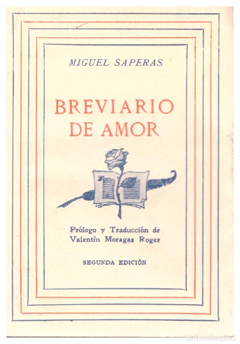 Libri di seconda mano: BREVIARIO DE AMOR