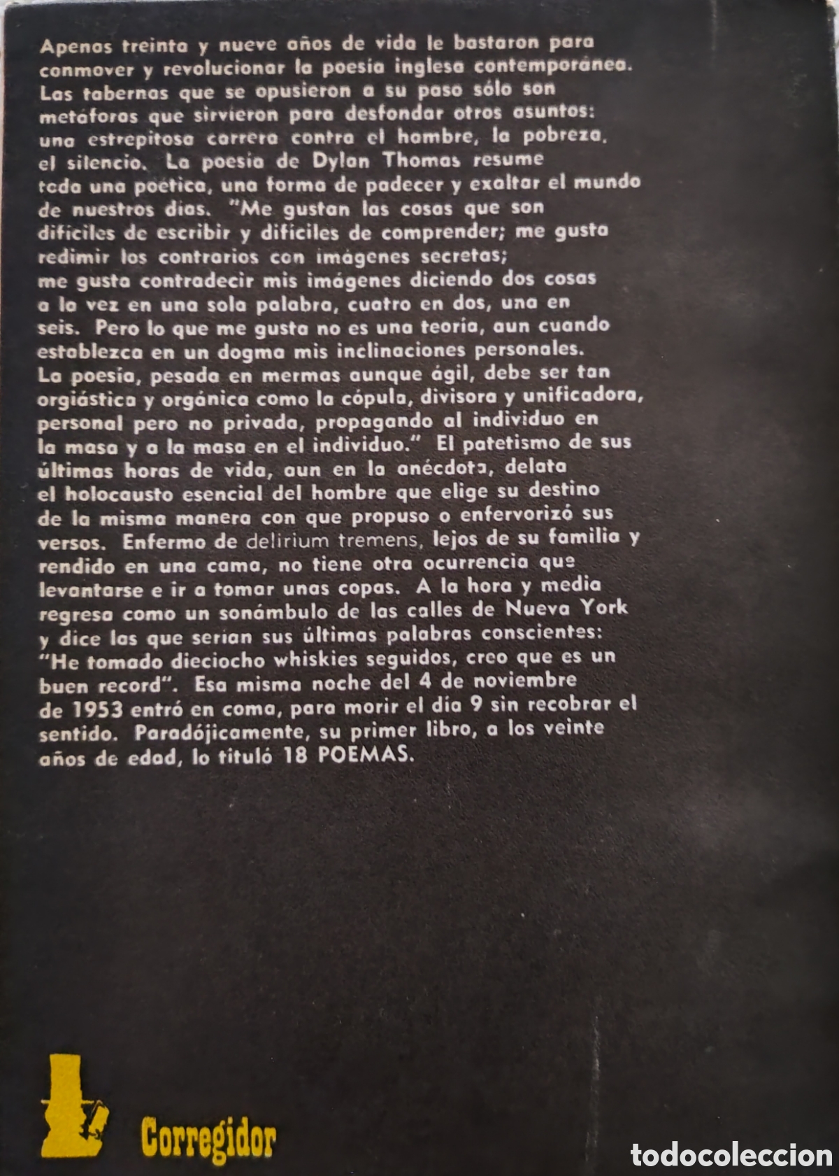 Libros de segunda mano: Dylan Thomas. Poemas completos - Foto 2