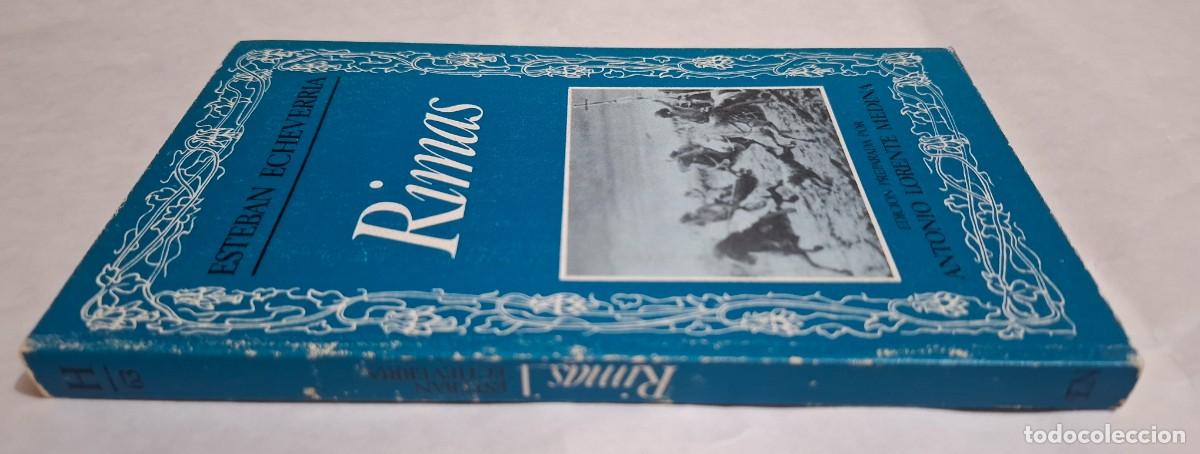 Libros de segunda mano: ESTEBAN ECHEVERR&Iacute;A: RIMAS - Foto 3