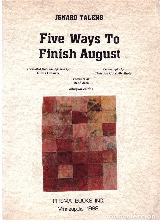 Libros de segunda mano: FIVE WAYS TO FINISH AUGUST - Foto 1