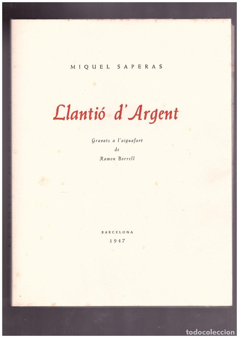 Second hand books: LLANTI&Oacute; D'ARGENT