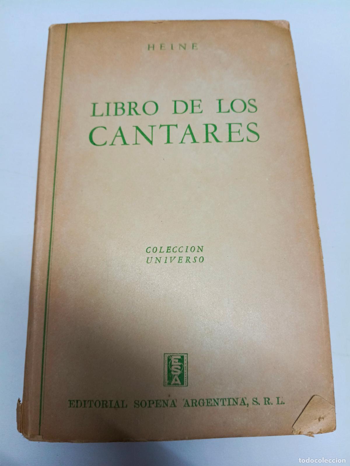 Libros de segunda mano: LIBRO DE CANTARES - ENRIQUE HEINE - Foto 1