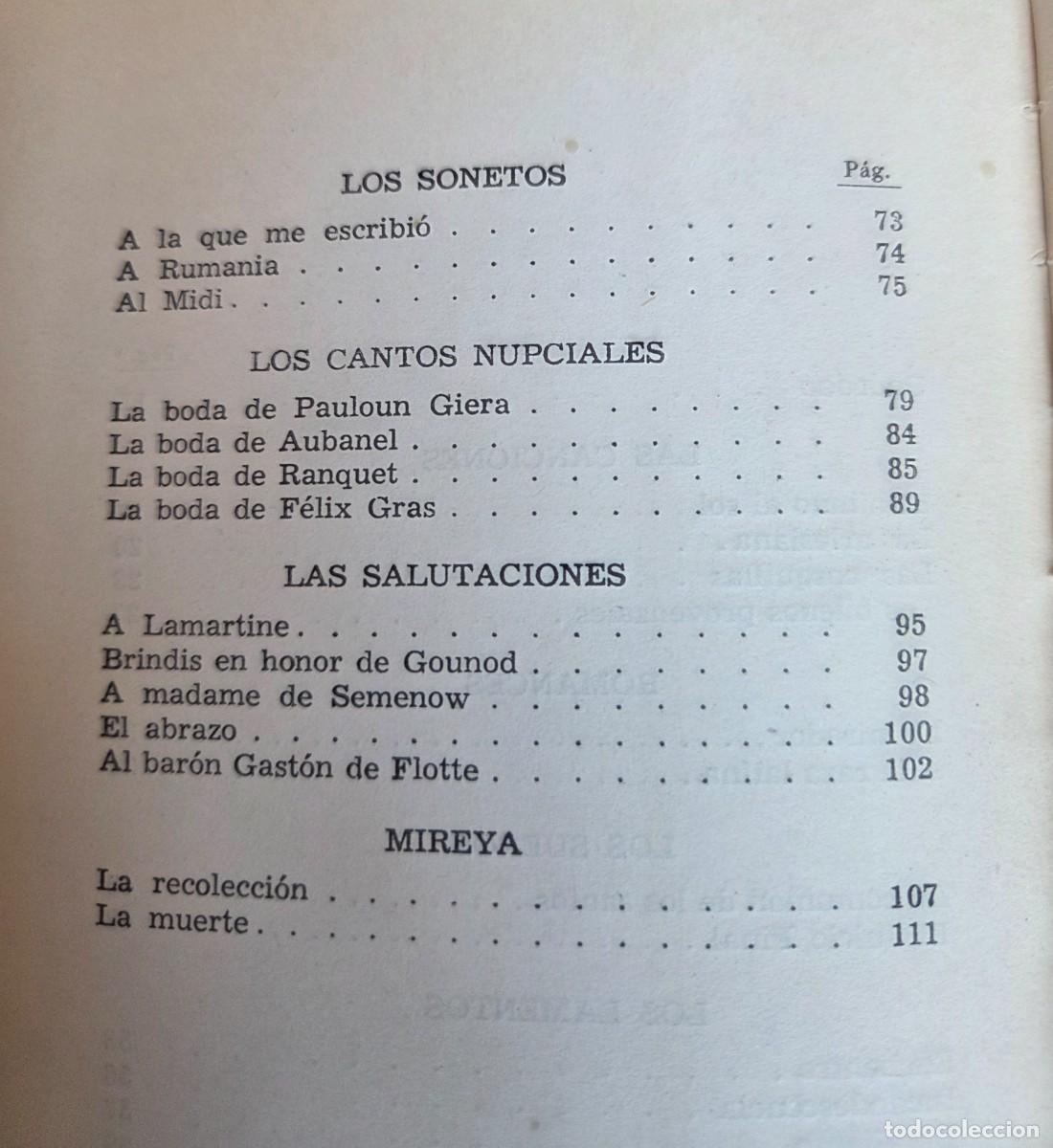 Libros de segunda mano: Federico Mistral . Poes&iacute;as - Foto 4
