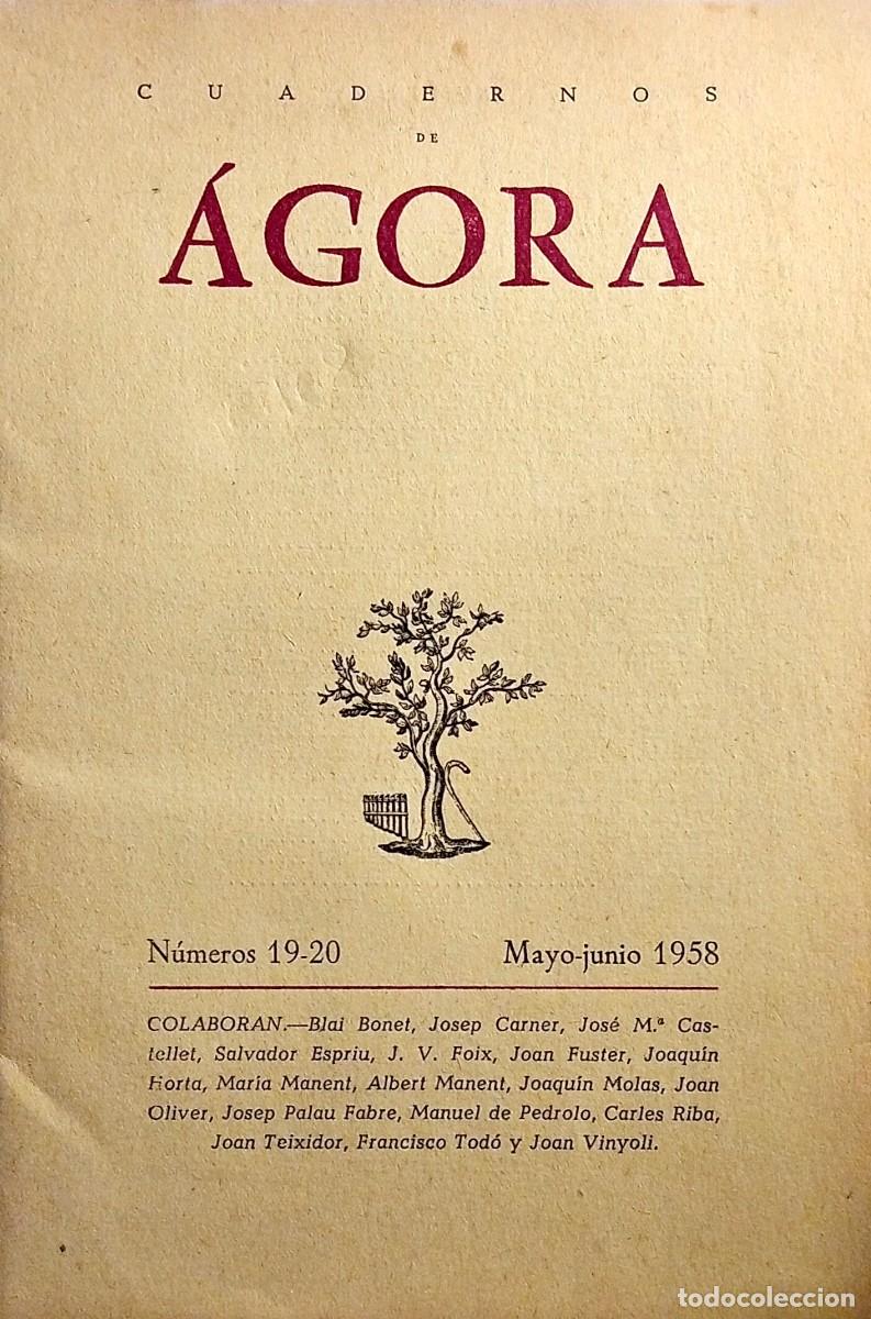 Libros de segunda mano: CUADERNOS DE &Aacute;GORA. N&Uacute;MEROS 19-20, MAYO-JUNIO 1958 - Foto 1