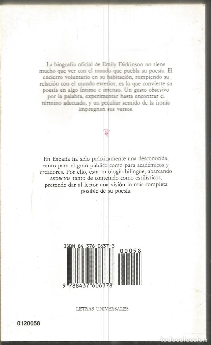 Libros de segunda mano: EMILY DICKINSON. POEMAS. CATEDRA - Foto 2