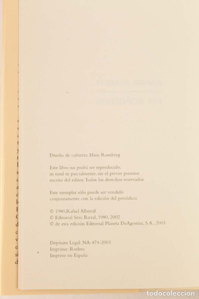 Libros de segunda mano: 101 sonetos - Rafael Alberti - Foto 4
