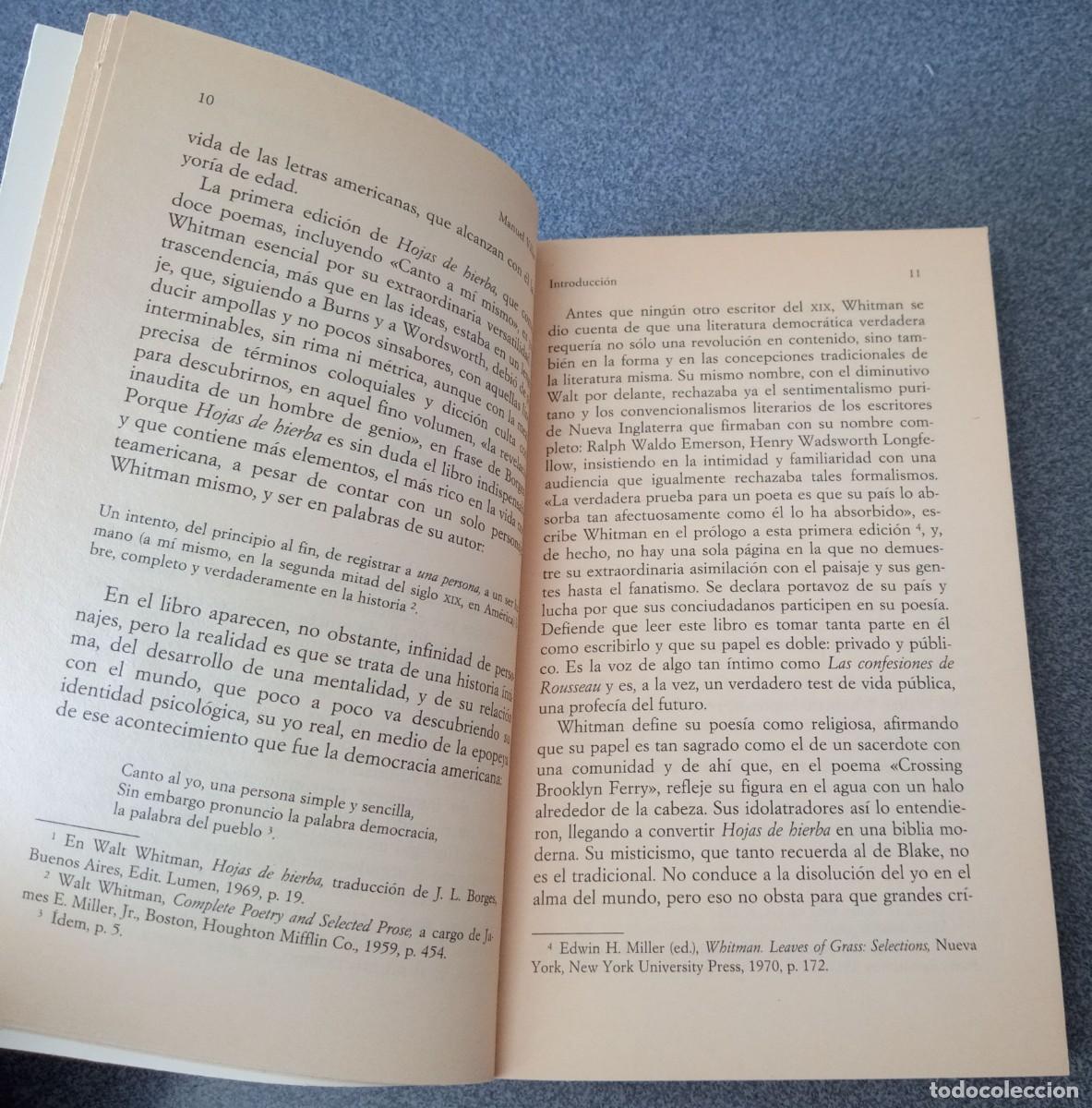 Libros de segunda mano: Hojas De Hierba Walt Whitman - Foto 7